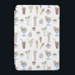 Ice Cream Sundae Collage Cute Mönster iPad Mini Skydd<br><div class="desc">Glass och kakkollage på dekorativt ipad cover är fint,  illustrerat.</div>