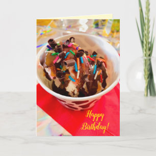 Ice Cream Sundae-födelsedagskort Kort
