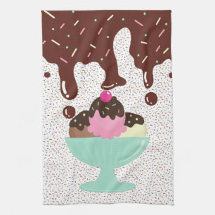 Ice Cream Sundae Kökshandduk