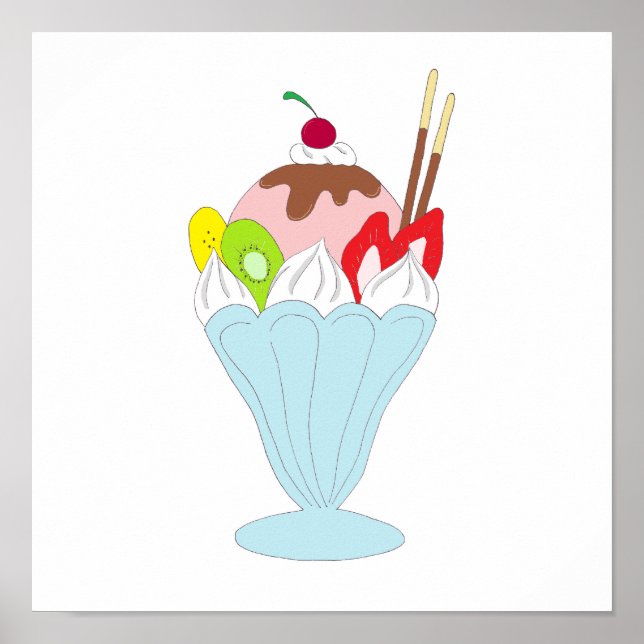 Ice Cream Sundae Poster (Framsidan)