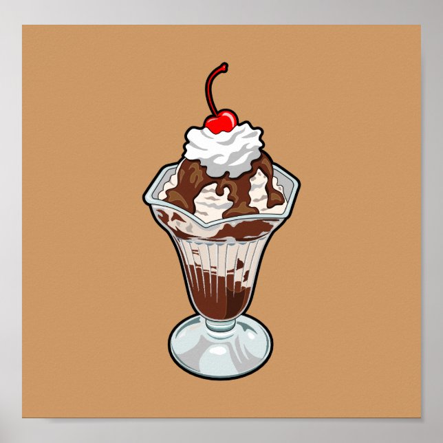 Ice Cream Sundae Poster (Framsidan)