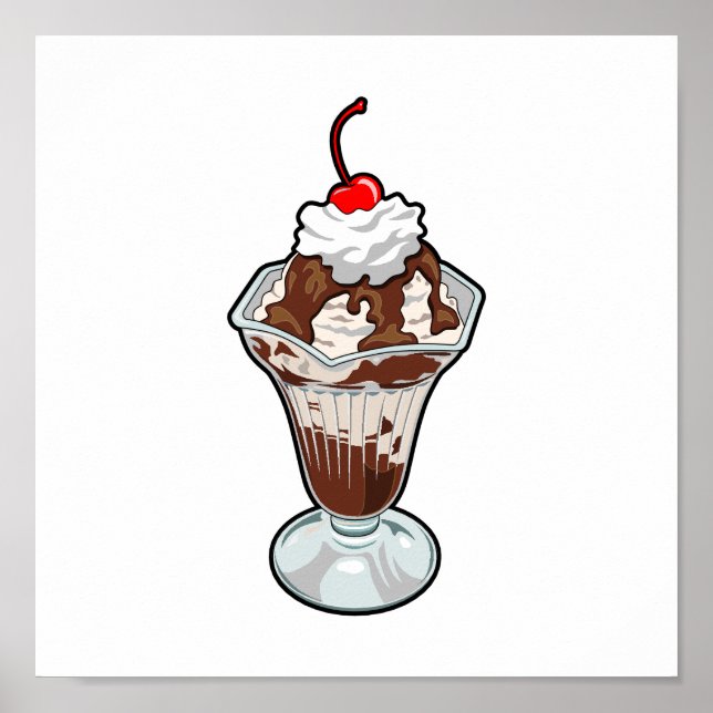 Ice Cream Sundae Poster (Framsidan)