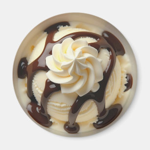 Ice Cream Sundae Realistic Food Magnet