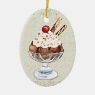 Ice Cream Sundae - SRF Julgransprydnad Keramik