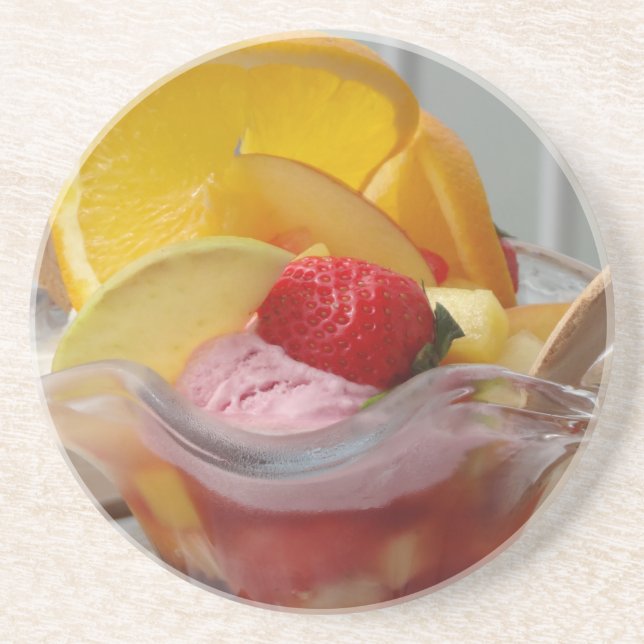 Ice Cream Sundae underlägg Sandsten (Framsidan)