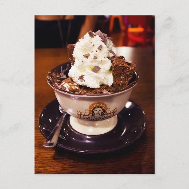 Ice Cream Sundae Vykort (Framsida)