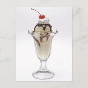 Ice Cream Sundae Vykort