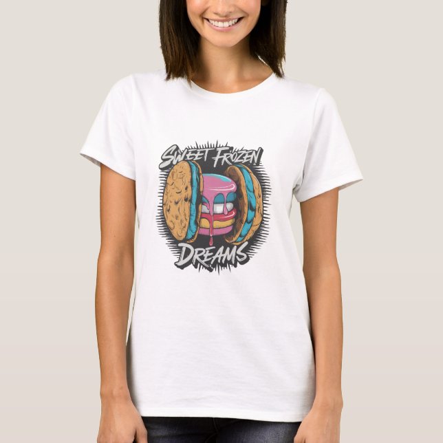 Ice Cream Sweet Frozen Dream T Shirt (Framsida)