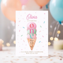 Ice Cream Sweet One Födelsedagsfest