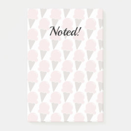 Ice Cream Swirls Strawberry rosa Post-it Block