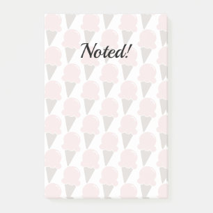Ice Cream Swirls Strawberry rosa Post-it Block