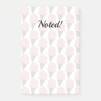 Ice Cream Swirls Strawberry rosa Post-it Block