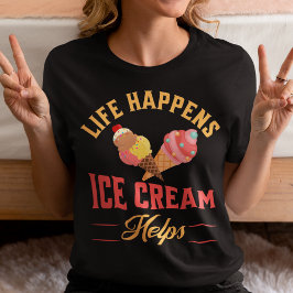 Ice Cream T-Shirt for Ice Cream Älskare