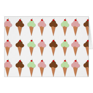 Ice Cream Trio Hälsningskort