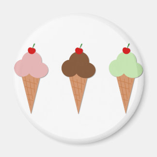Ice Cream Trio Magnet