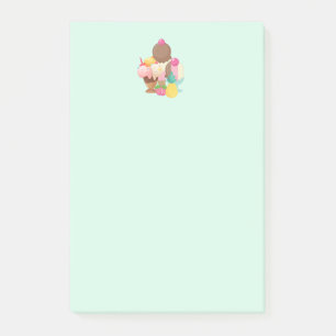 Ice Cream Trio Neopolitan Flavor Post-it Block