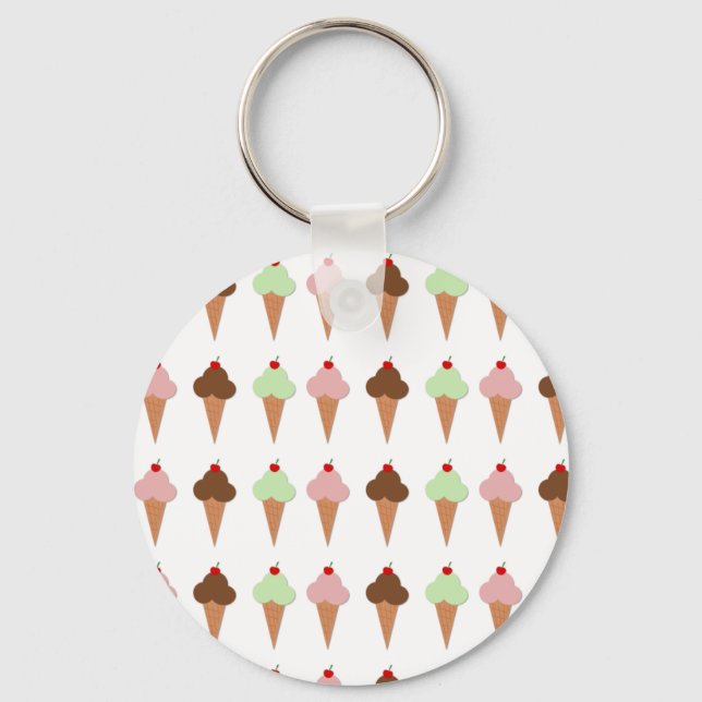 Ice Cream Trio Nyckelring (Framsida)