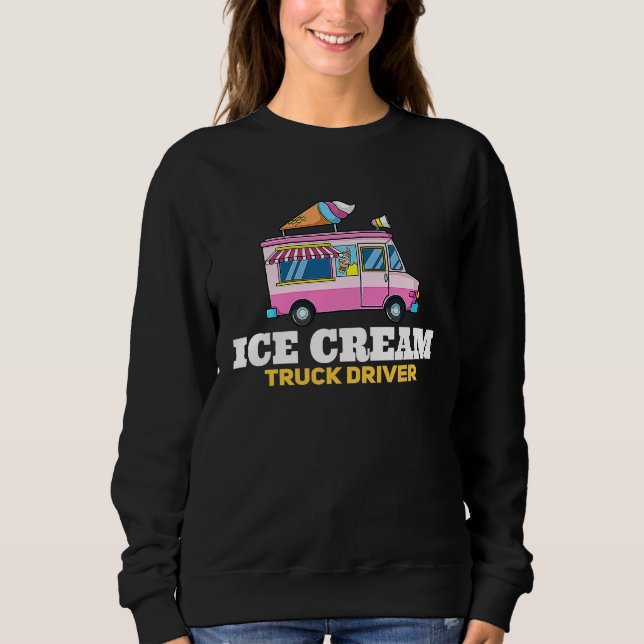 Ice Cream Truck Driver  Ice Cream Man T Shirt (Framsida)