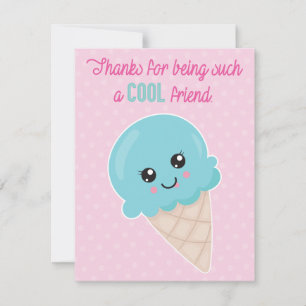 Ice Cream Valentines dagskort Julkort