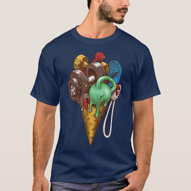 Ice Cream Workout T Shirt (Framsida)