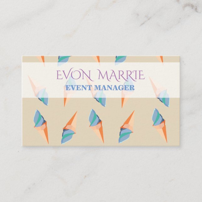 Ice Creams Buscards Card Visitkort (Framsida)