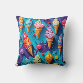 Ice Creams Colorful Art Kudde