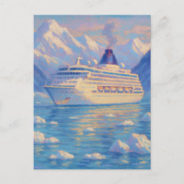 Ice Cruise - Pastel Painting Style Art Vykort