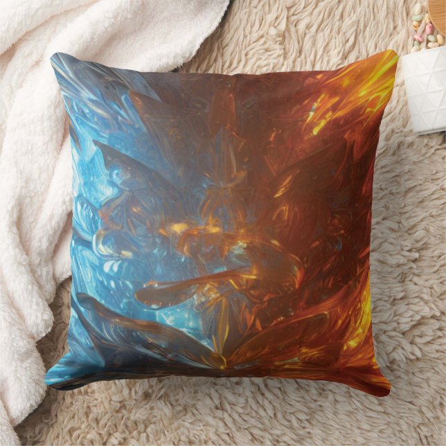 Ice Crystal Dekorativ kudde (Filt)