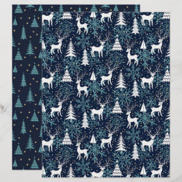 Ice Crystal-Hjorten - Papper skrapbok