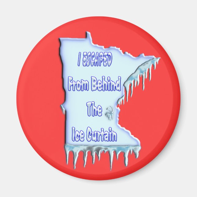 Ice Curtain Refugee Magnet (Framsidan)