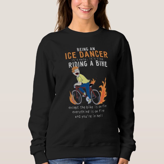 Ice Dancer som Riding Bike Cyclist Funny T Shirt (Framsida)