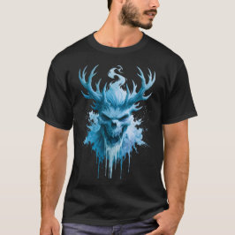 Ice Demon Skalle Grafisk T-shirt