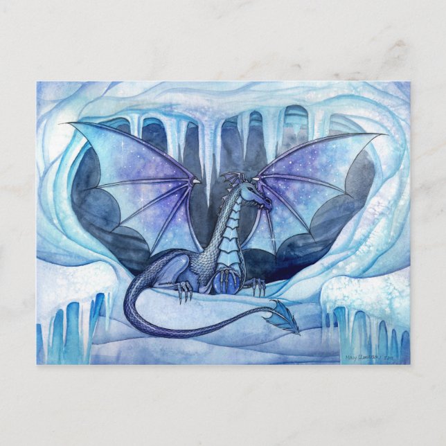 Ice Dragon Postcard från Molly Harrison Vykort (Framsida)