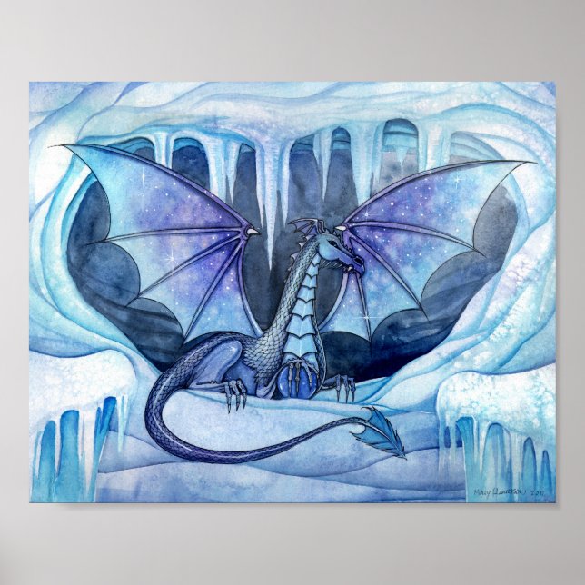 Ice Dragon Poster av Molly Harrison (Framsidan)