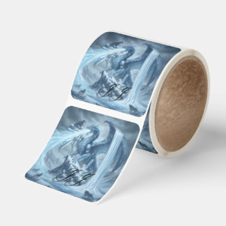 Ice Dragon stickers Fyrkantigt Klistermärke