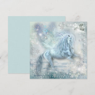 Ice Fantasy Pegasus Flat Card