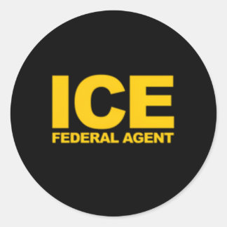 Ice Federal Agent Runt Klistermärke