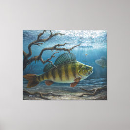 Ice Fishing for Perch Canvastryck