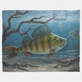 Ice Fishing for Perch Fleecefilt