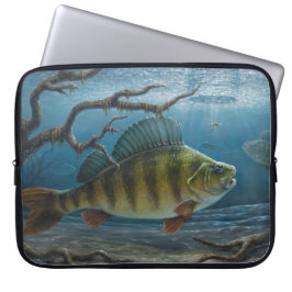 Ice Fishing for Perch Laptop Fodral