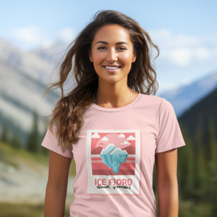 Ice Fjord Iceberg i Rosa Ilulissat, Grönland T Shirt