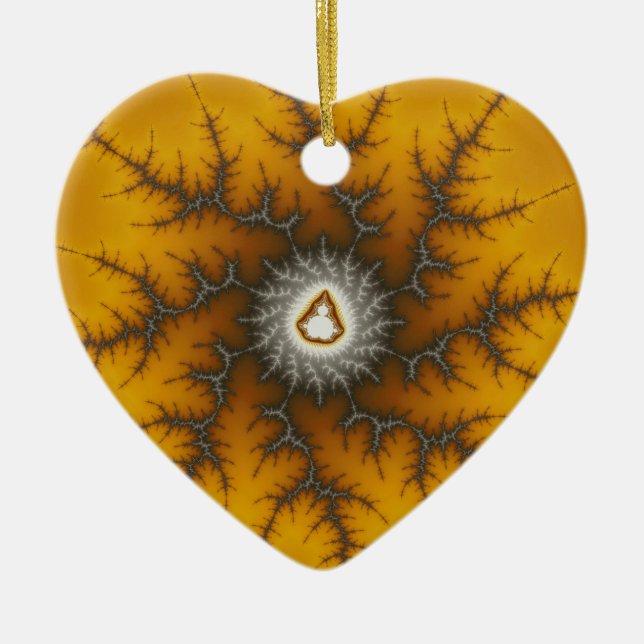 Ice Flake Fractal jul Ornament (Framsidan)