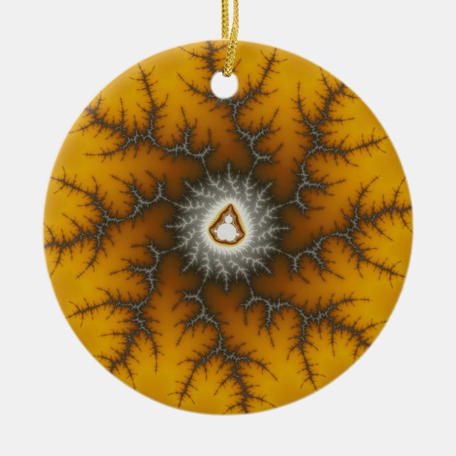 Ice Flake Fractal jul Ornament (Framsidan)