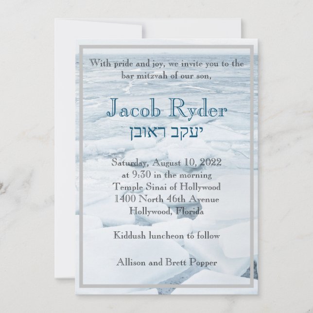 Ice Floe-inbjudan Inbjudningar (Framsida)