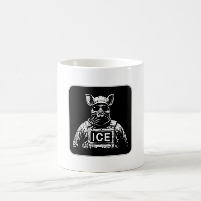 ICE Gris Cosplay – Rädsla i Uniform - Anti ICE Kaffemugg (Center)