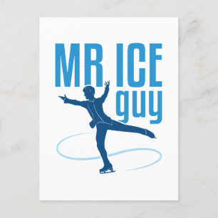 Ice Guy Figur Skating Manar Boys Skater Vykort