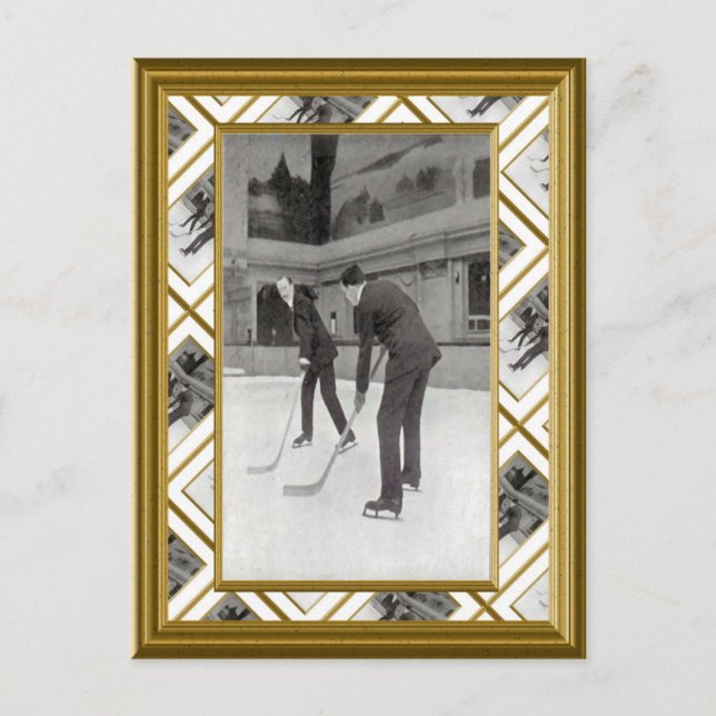 Ice Hockey, 1920 Vykort (Framsida)