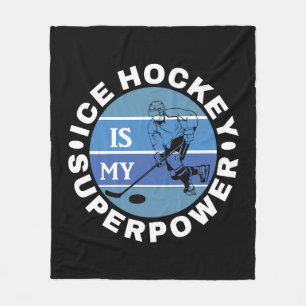 Ice Hockey är min supermakt Fleecefilt