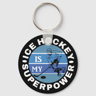 Ice Hockey är min supermakt Nyckelring