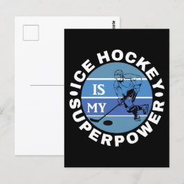 Ice Hockey är min supermakt Vykort